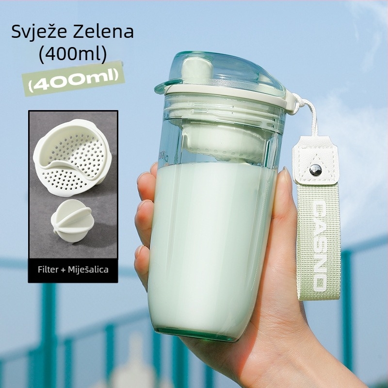 Shaker za proteine za fitness, 2026 novi model, prijenosni, otporni na visoke temperature, kuglica za miješanje prehrambene klase