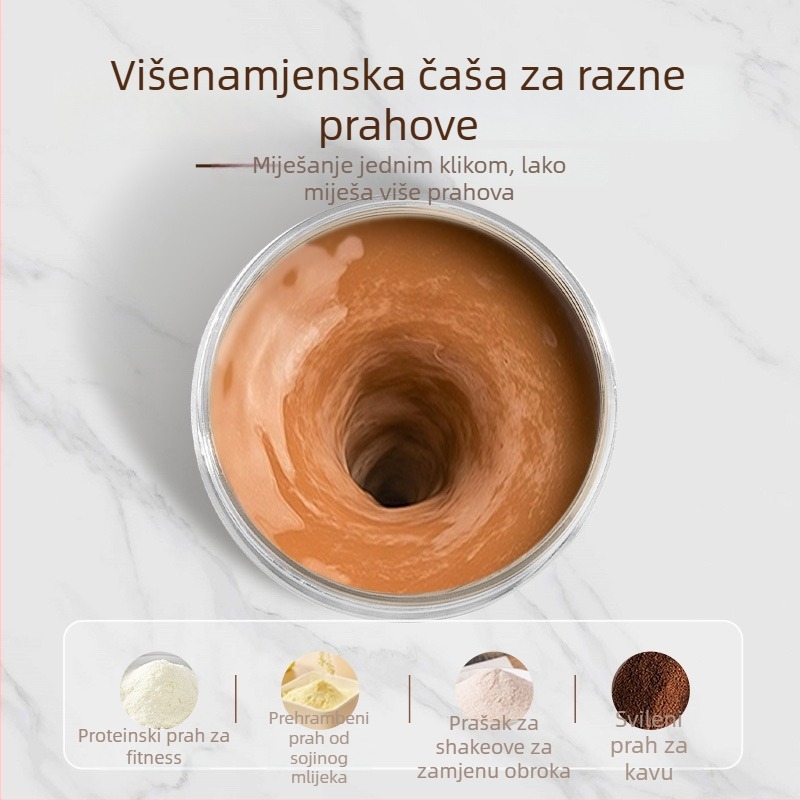 Potpuno automatska miješajuća šalica, prijenosni električni shaker, 600 ml za protein u prahu.