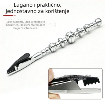 Pomoćna kopča za narukvicu s aligator klipsom za jednostavno oblačenje, alat za nakit