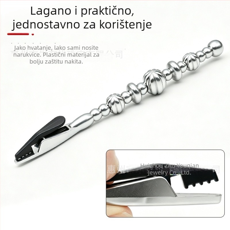 Pomoćna kopča za narukvicu s aligator klipsom za jednostavno oblačenje, alat za nakit