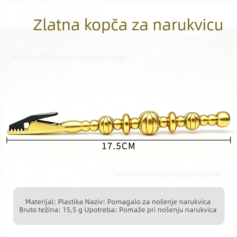 Pomoćna kopča za narukvicu s aligator klipsom za jednostavno oblačenje, alat za nakit