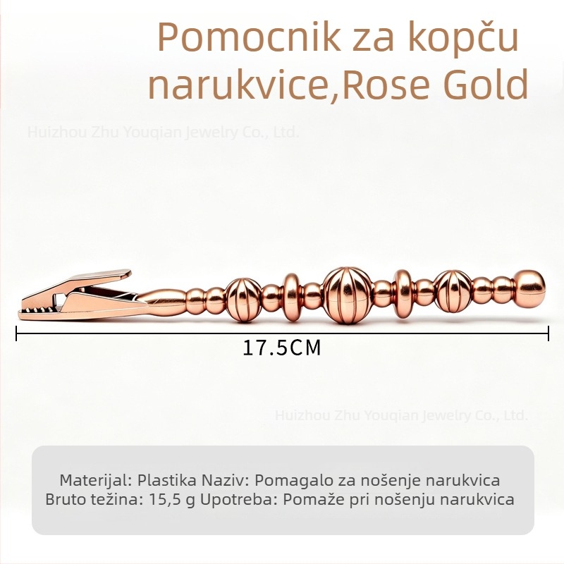 Pomoćna kopča za narukvicu s aligator klipsom za jednostavno oblačenje, alat za nakit