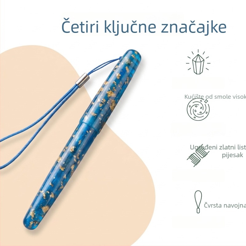 Držač olovke od smole sa navojnim spremnikom i poklopcem