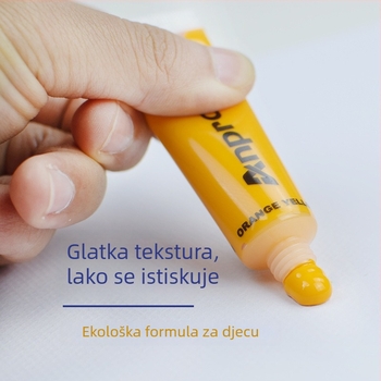 Neroli Narančasti cvijet, set akrilnih boja od 24 boje za djecu — DIY slikanje na kamenčićima i odjeći
