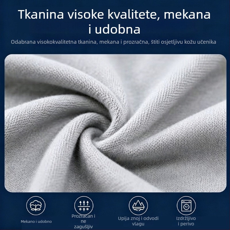 Ljetni školski uniformni komplet za osnovnu školu, kratke rukave i hlače, prozračna sportska odjeća za školske događaje, unisex