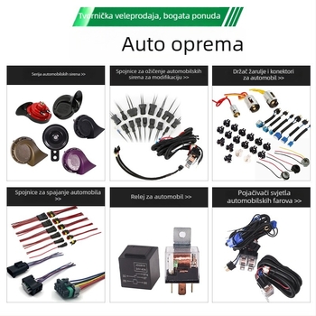 Vodootporno rele 12V/24V, 4-pinski i 5-pinski, kompakno univerzalno automobilno rele s utičnicom