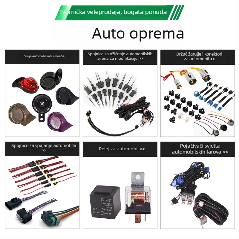 Vodootporno rele 12V/24V, 4-pinski i 5-pinski, kompakno univerzalno automobilno rele s utičnicom
