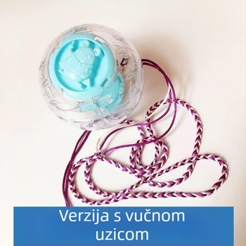 Igračka za hamstera: trkaća lopta i točak sa stalkom za male životinje - vježba lopta, rolajuća lopta protiv dosade