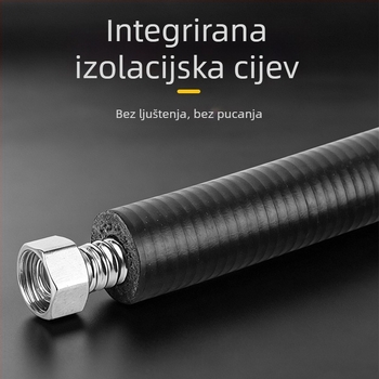 Debelo izolirano korugirano crijevo za bojler, otporno na eksplozije, 304 nehrđajući čelik, visoka toplinska otpornost, 1/2-inčni solarni dovodni crijevo