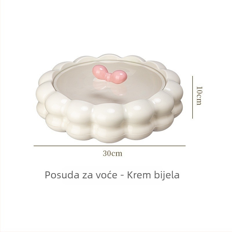 Pladanj za voće za kućnu upotrebu, dnevni boravak, pladanj za suho voće i slatkiše s pretincima, kutija za pohranu