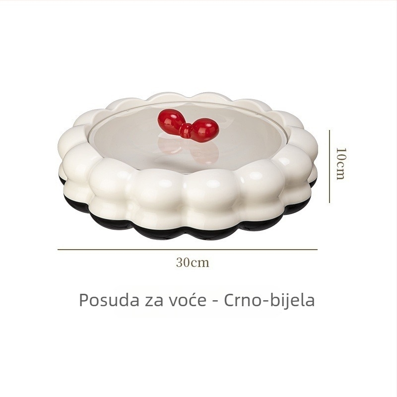 Pladanj za voće za kućnu upotrebu, dnevni boravak, pladanj za suho voće i slatkiše s pretincima, kutija za pohranu