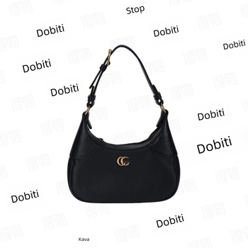 GG2026 Ženska torbica od prave kože s lancem, polumjesec oblik, s jednim remenom, višenamjenska crossbody torba