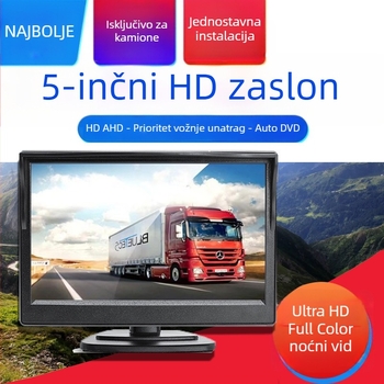 5-inčni AHD auto monitor s LCD zaslonom 1080p HD za vizualizaciju stražnjeg pogleda AC-530XD