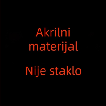Prozirna okrugla akrilna zdjela za salate, deserte, grickalice i voće; pogodna za hotele i barove.