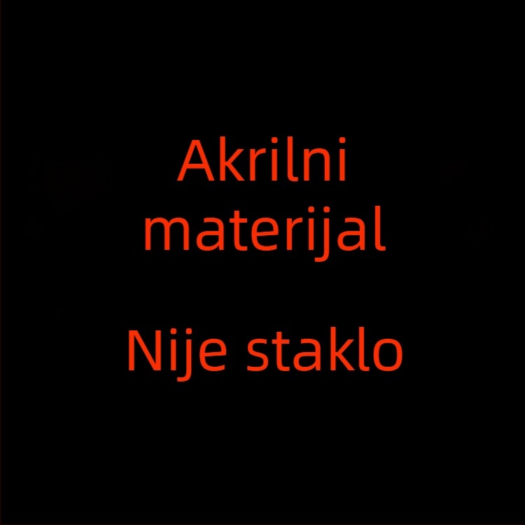 Prozirna okrugla akrilna zdjela za salate, deserte, grickalice i voće; pogodna za hotele i barove.