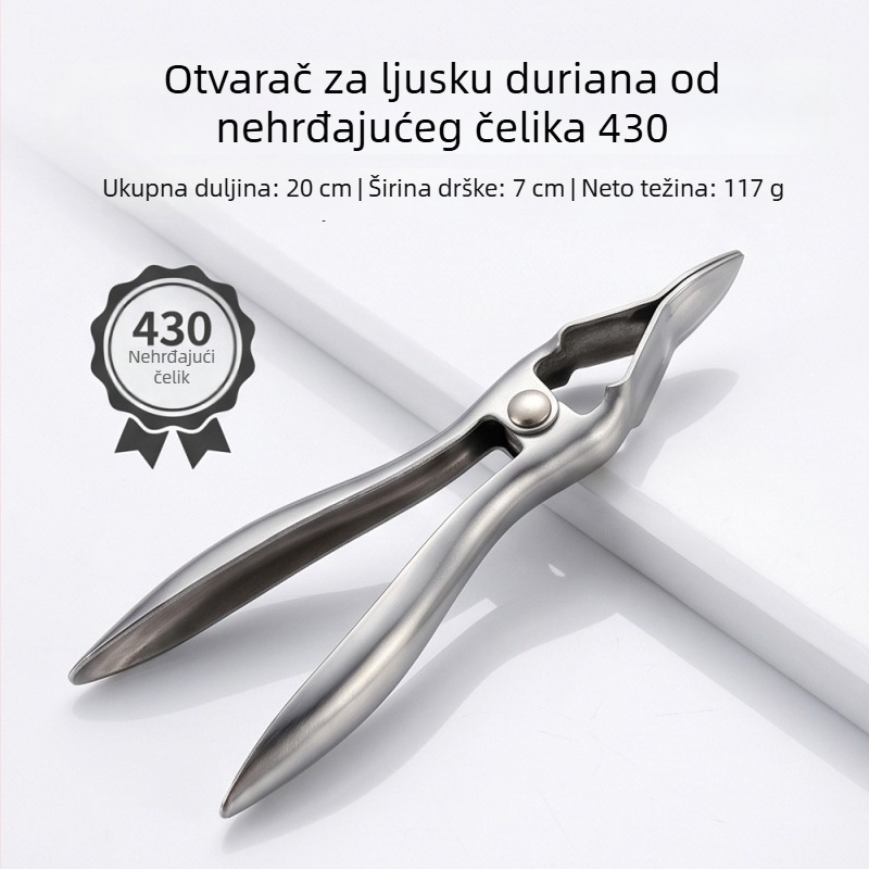 Klip za voće od nehrđajućeg čelika 430 s velikim otvorom – posebni klip za otvaranje durijana
