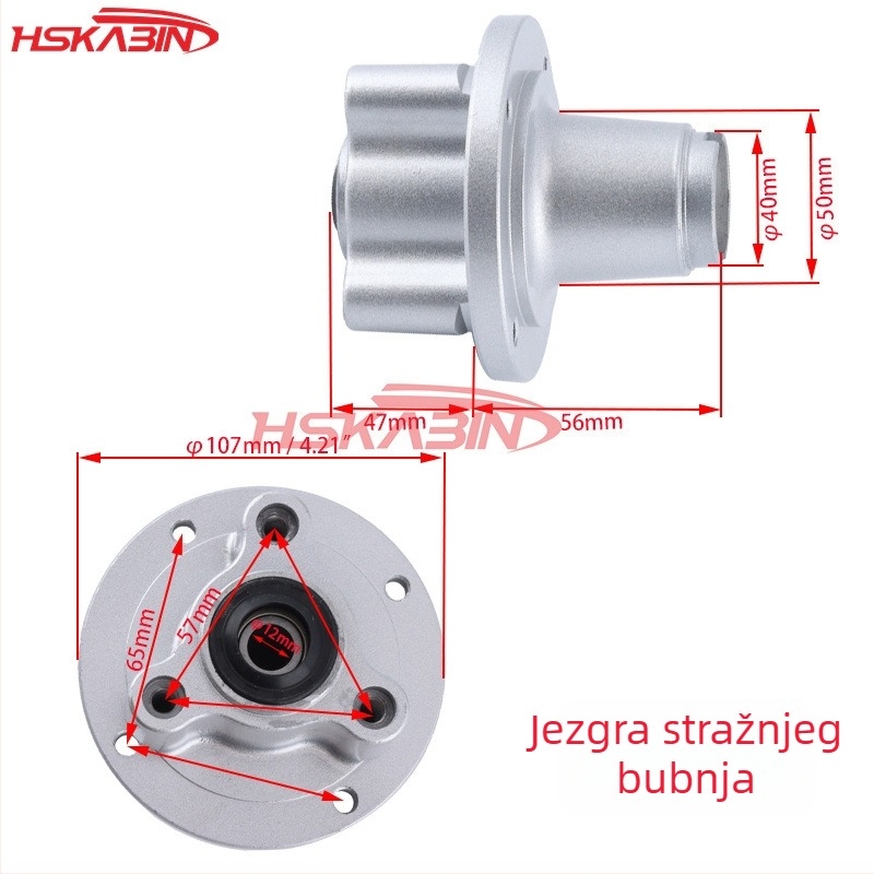 Monkey stražnji hub jezgrom za motocikl – jezgro stražnjeg diska i kočnog bubnja