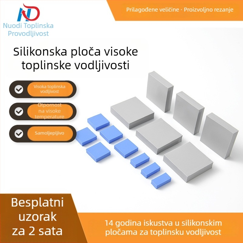 Silikonska podloga za elektroniku s termičkom vodljivošću – visoka disipacija topline za IC-ove i robotske čipove