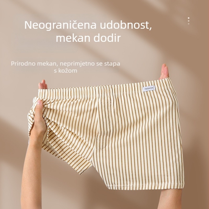 Muški pamučni pidžama šorcevi s kamuflažom, plus veličina, kućna odjeća