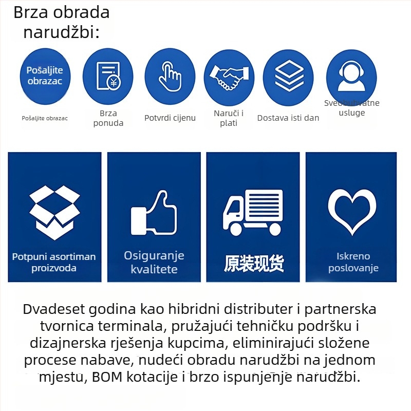 IR2110PBF DIP-14 IC upravljač motora za automobilsku elektroniku i RF napajanje za 5G bazne stanice