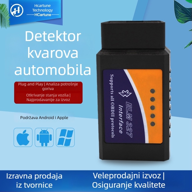 Ring Car Pass OBD-II Bluetooth V1.5 detektor kvarova automobila s kristalnim čipom ELM327