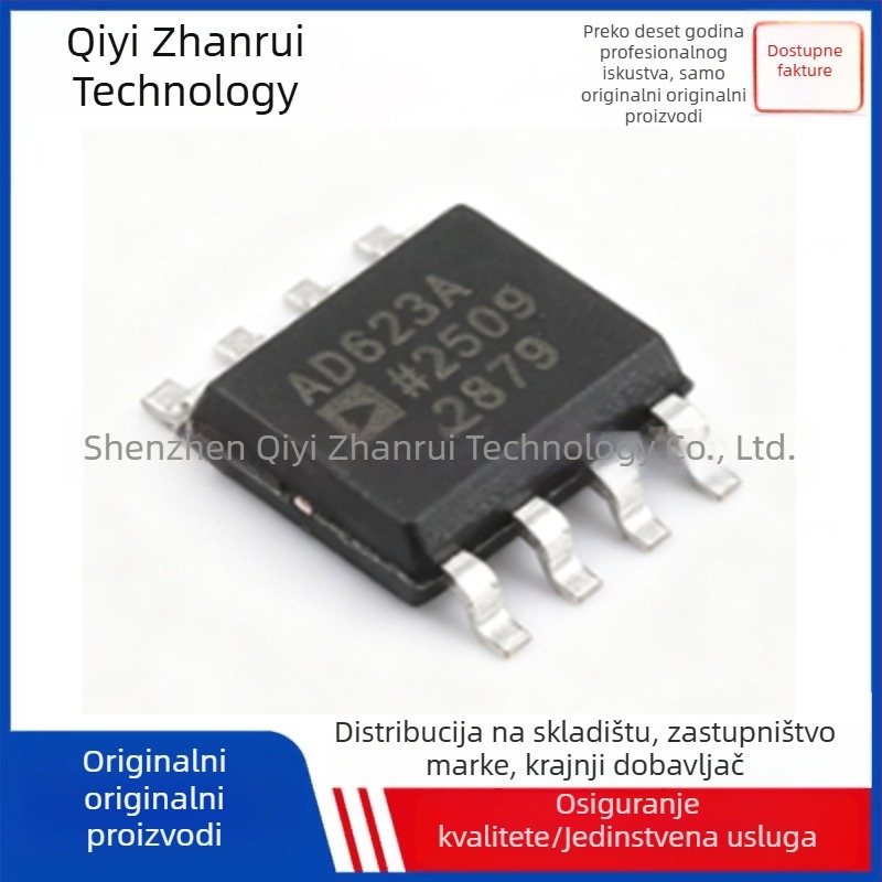 AD623ARZ-R7 SOIC-8 Instrumentacijski pojačivač s napajanjem na jednu struju Rail-to-Rail IC