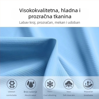 Muški bezrukavni top od poliestera s ice silk učinkom, ljeto 2026, sportsko trčanje i trening košarke