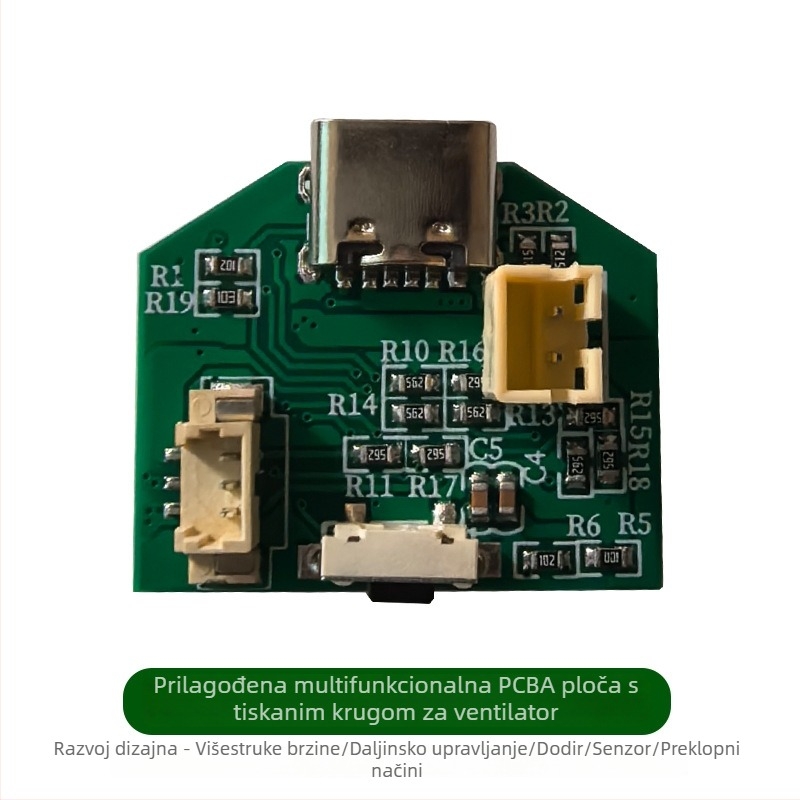 Ručni USB ventilator s višestrukim podešavanjem brzine i dizajnom PCBA IC