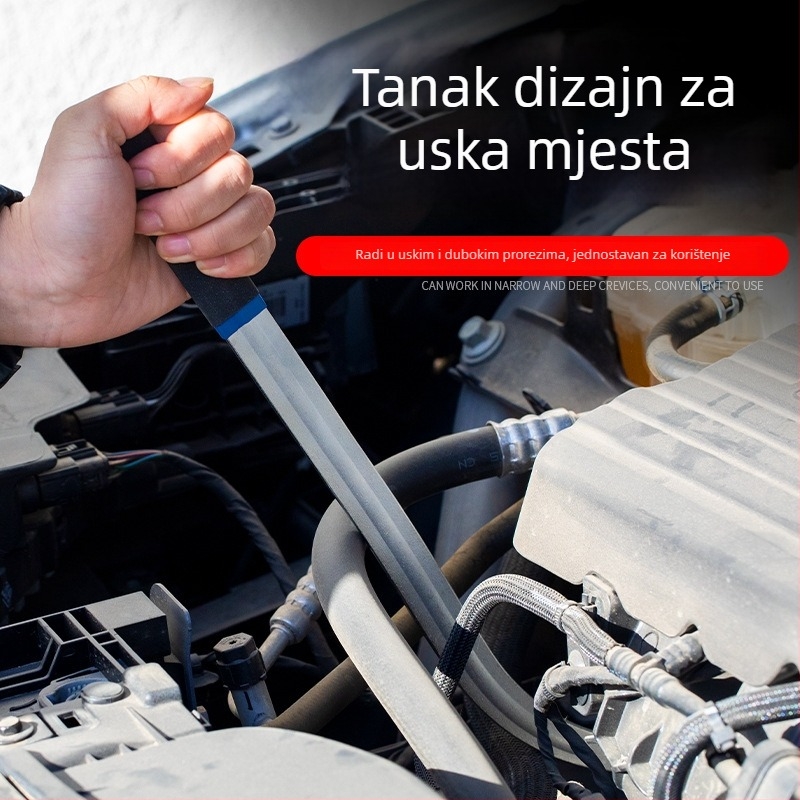 15-dijelni set alata za remen motora automobila: prilagodljiv ključ, napinjač i vodilna rolna za demontažu i montažu