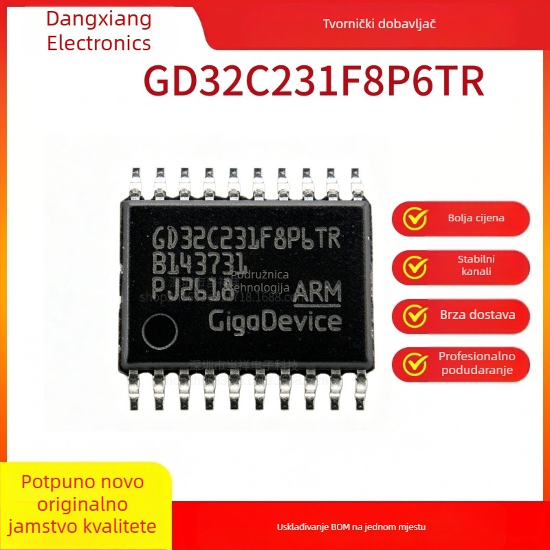 Zhaoyi Innovation GD32C231F8P6TR, TSSOP-20 pakiranje, 32-bitni mikrokontroler MCU