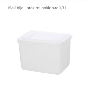 Rectangular plastična kutija za pohranu s poklopcem na preklop za trgovine s mliječnim čajem – mini posuda za hranu, 1 L, za mlijeko u prahu i začine