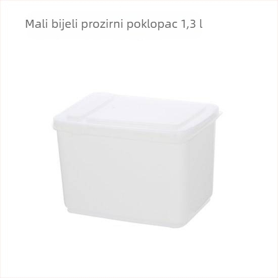 Rectangular plastična kutija za pohranu s poklopcem na preklop za trgovine s mliječnim čajem – mini posuda za hranu, 1 L, za mlijeko u prahu i začine
