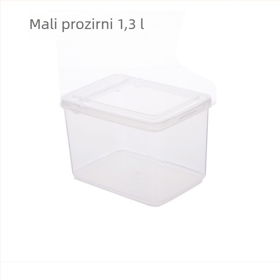 Rectangular plastična kutija za pohranu s poklopcem na preklop za trgovine s mliječnim čajem – mini posuda za hranu, 1 L, za mlijeko u prahu i začine