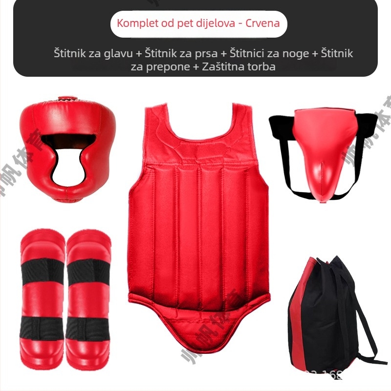 PU Sanda zaštitni set – pet dijelova, izdrživa oprema za profesionalnu borbu, njemački stil