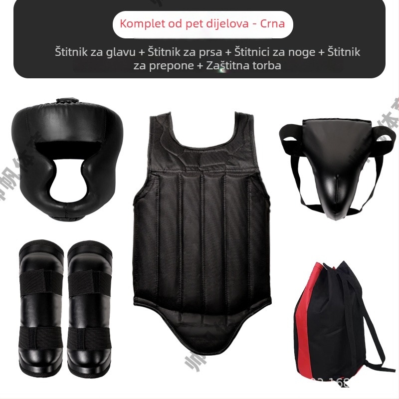 PU Sanda zaštitni set – pet dijelova, izdrživa oprema za profesionalnu borbu, njemački stil