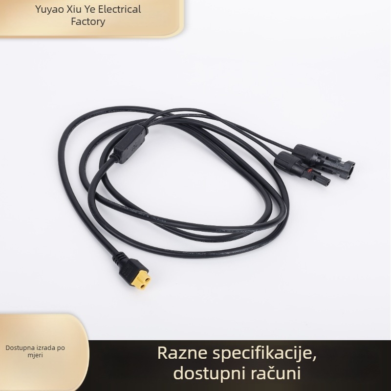 Xt60–MC4 kabel za fotonaponske ploče, vodootporan spojni kabel s crvenim i crnim konektorima