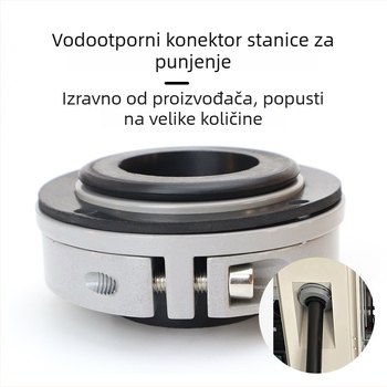Vodootporan spoj kabel za punjenje EV-a s aluminijskim prstenom na flanši i fiksiranom gland glavom