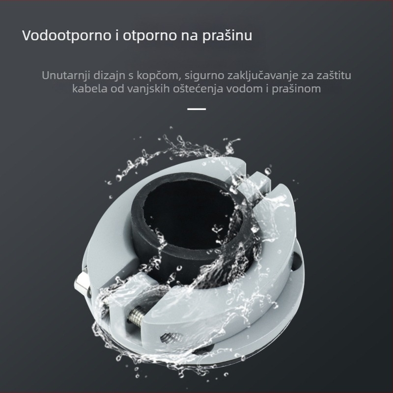 Vodootporan spoj kabel za punjenje EV-a s aluminijskim prstenom na flanši i fiksiranom gland glavom