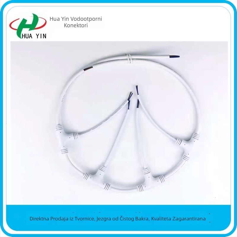 T-oblik trostriuki konektor LED adapter kabel za povezivanje biljnih lampi, kabel za spajanje, utikač, univerzalni terminalni adapter