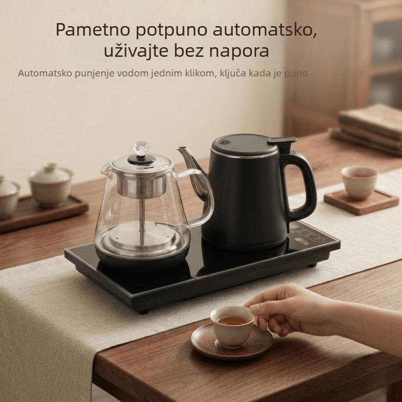 Ugrađena sve-u-jednom električna čajnik i kuhalo za čaj, s automatskim dovodom vode i zaštitom od opeklina