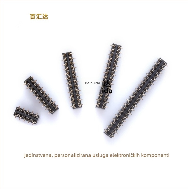 SMT dvostruki red vertikalni ženski konektor 2-40P, razmak 2,54 mm