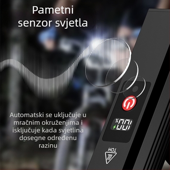 Raybow Sharp Leopard prednje svjetlo za noćnu vožnju – snažno vodootporno svjetlo za MTB i cestovne bicikle