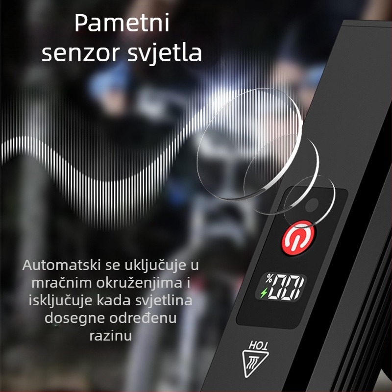 Raybow Sharp Leopard prednje svjetlo za noćnu vožnju – snažno vodootporno svjetlo za MTB i cestovne bicikle