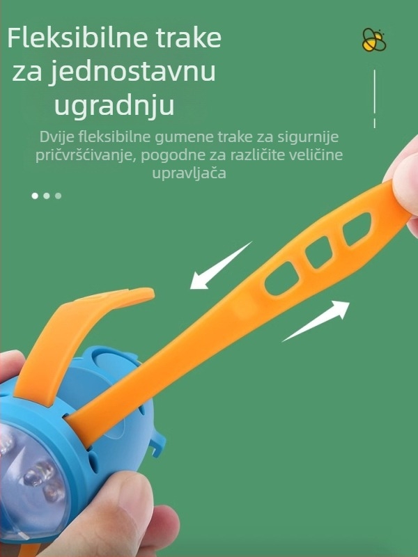 Dječje prednje svjetlo za bicikl s punjivim zvonom i visokosjajnom LED svjetiljkom za noćnu vožnju planinskim biciklom