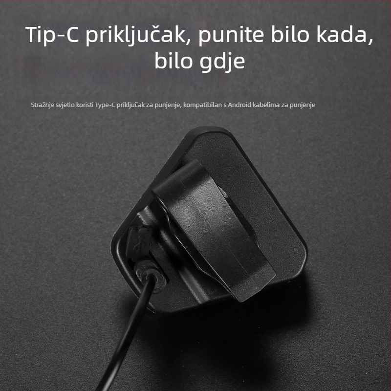 Punljivo stražnje svjetlo za planinske i cestovne bicikle; svjetlo za noćnu vožnju za električne bicikle — dodatna oprema za biciklizam