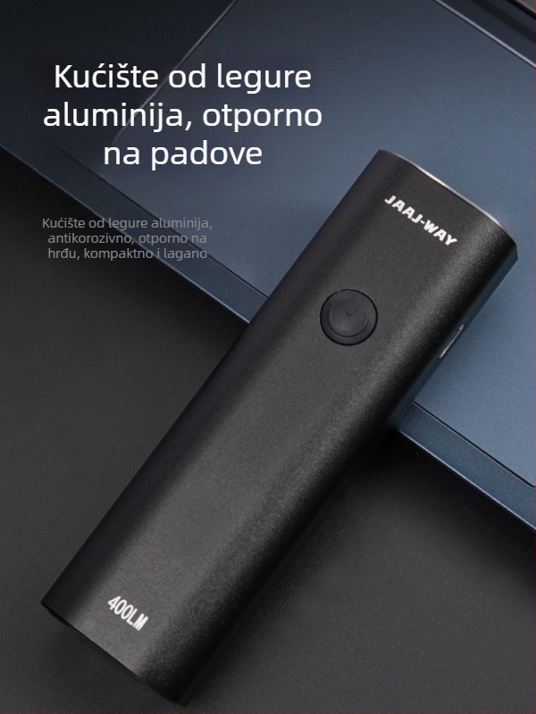Prednja svjetiljka za bicikl visoke jačine, USB-punjiva za MTB i cestovne bicikle, univerzalno biciklističko osvjetljenje s upozoravajućom lampom