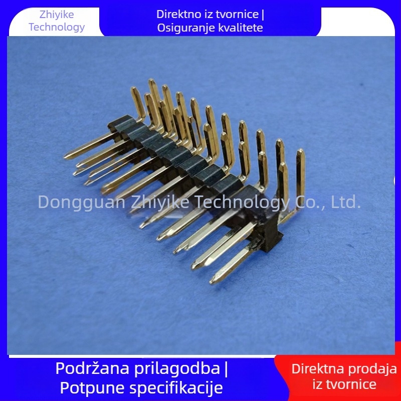 90° dvostruko savit pin header i ženski header, razmak 1,27/2,0/2,54 mm