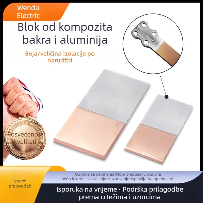 Bakreno-aluminijski kompozitni blokovi za disipaciju topline COB LED paketa i invertera snage