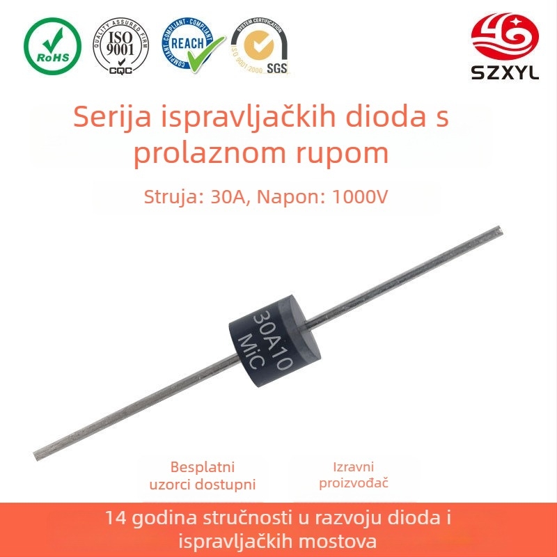Ispravljačka dioda 30A 1000V modul visoke snage R-6