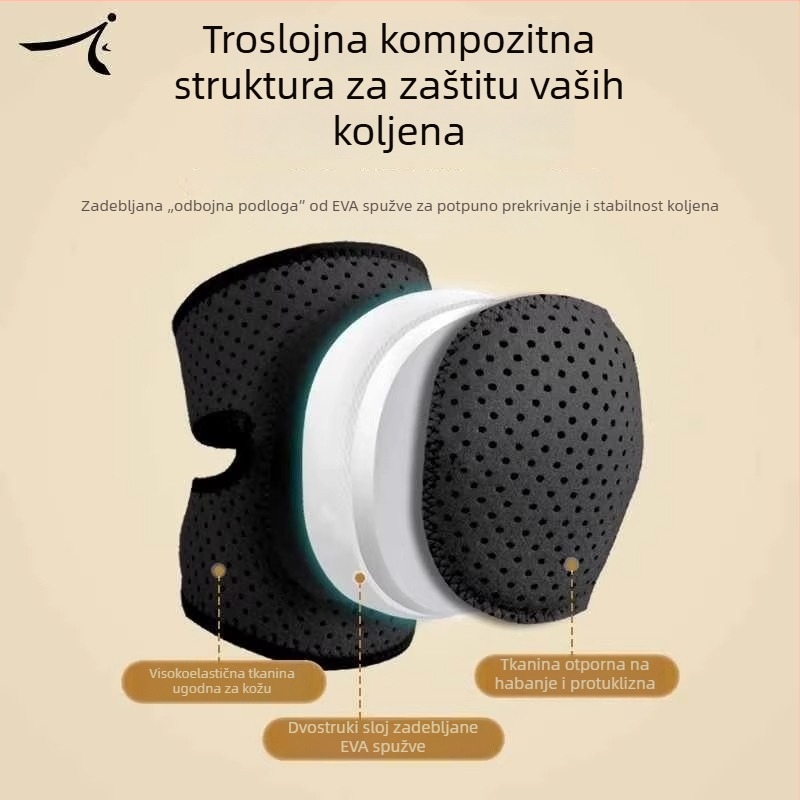 Odbojkaški štitnik za koljeno, zaštita od padova i kontrole lopte, debeli štitnik koljena za muškarce i žene, pogodan za ljetna natjecanja.